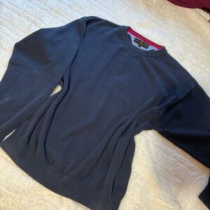 Tommy Hilfiger Dark Blue Sweater with Red Accent